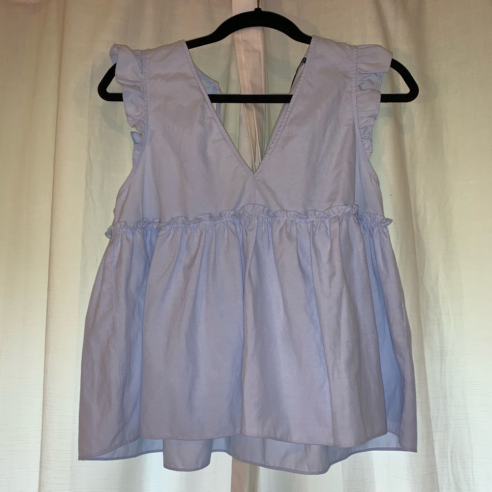 Zara blue top